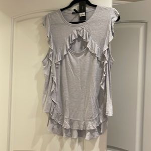 BCBG top size large the color is  pearl blue brand new tags still on never worn